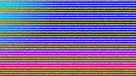 animación de líneas horizontales paralelas azules y rojas de interferencia parpadeando sobre un fondo gris