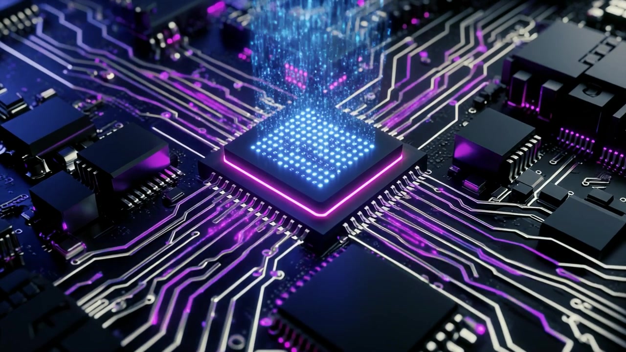Digital databehandling på en futuristisk computerprocessorchip