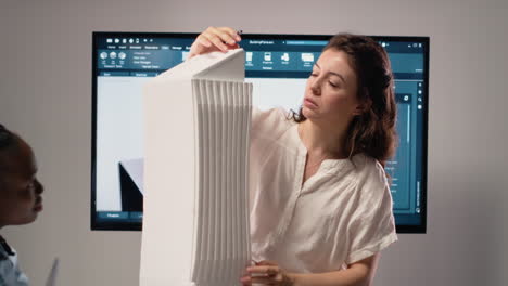 vertical video group of diverse developers brainstorm innovative design ideas