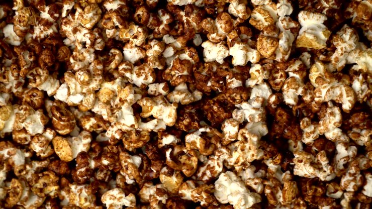popcorn ruota lo sfondo del movimento