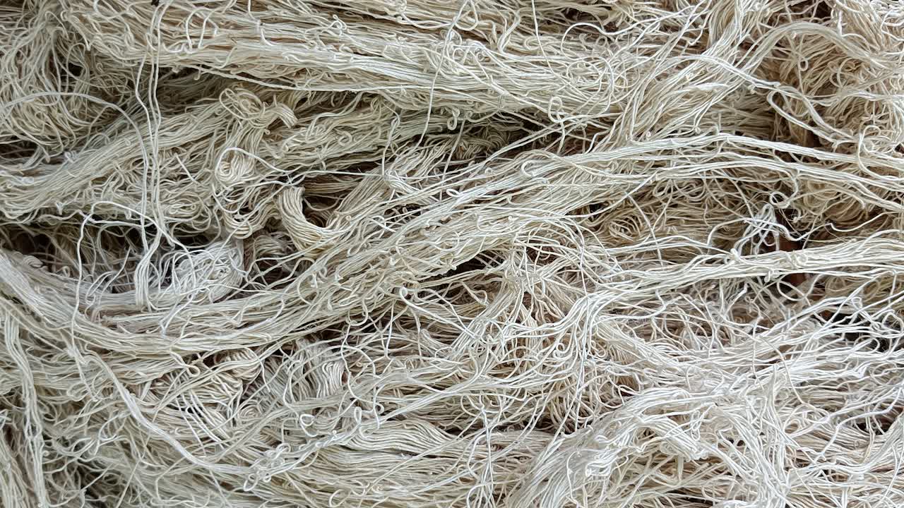 Sfondo con texture di lino: filo astratto su tessuto di lino