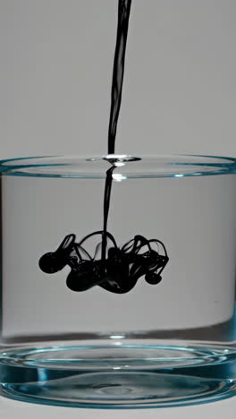 tinta en el agua