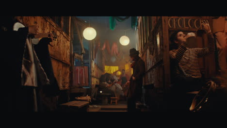 performers in the gypsy circus camp