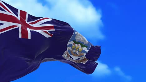 seamless loop of falkland islands flag.