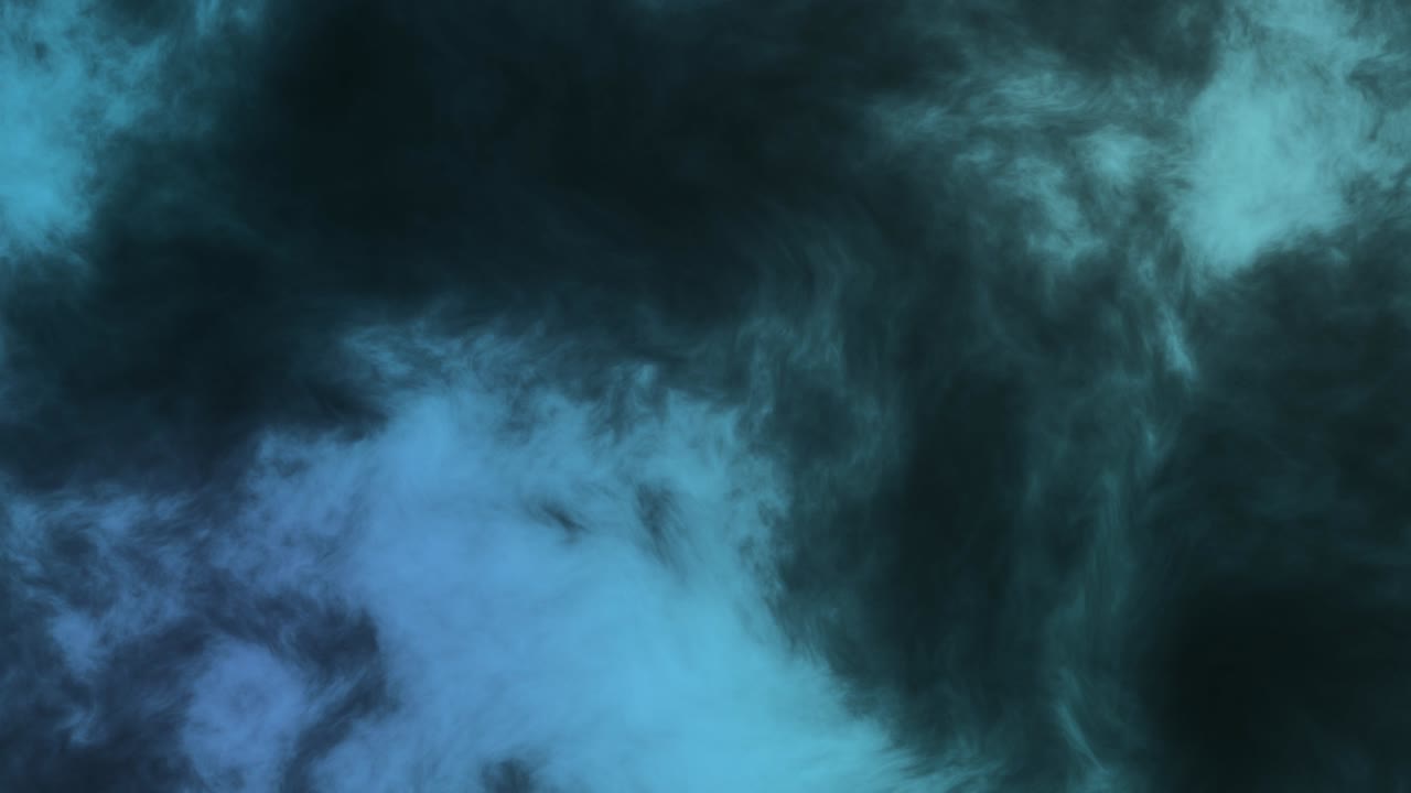 animación de fondo azul como niebla de humo o nubes