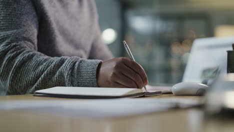 4k footage of a businessman making notes