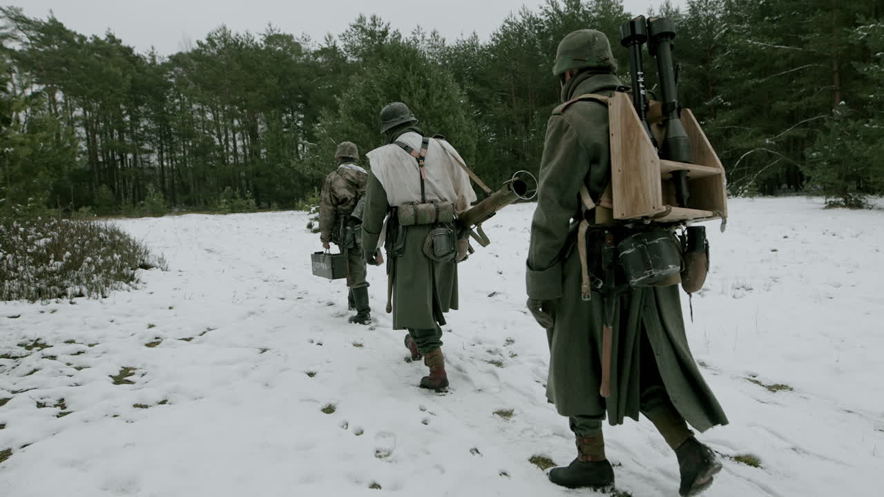 German soldiers in winter warfare
