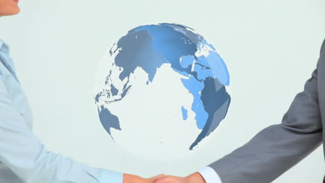 handshake in global business agreement