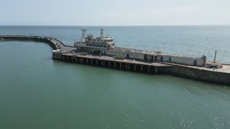 imágenes de drones de ramsgate del faro de ramsgate