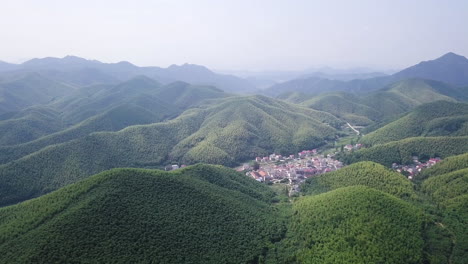 4K-Hills-and-Mountains-in-Moganshan,-Deqing-County,-Zhejiang-Province,-China