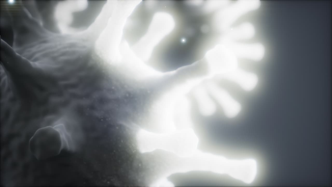 박테리아, 바이러스, 세균, 미생물 세포를 현미경으로 깊이 관찰합니다.