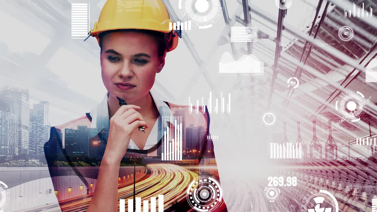 futura construcción de edificios y proyecto de ingeniería inventiva