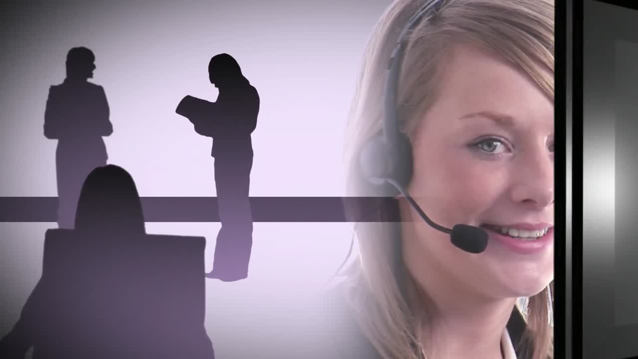 mujer de negocios en una reunión