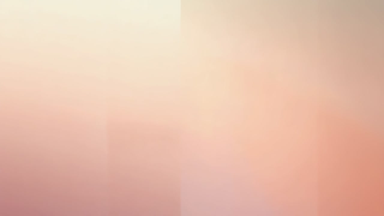 Playing soft peach blur revealing tonal shifts and faint vertical band at close-up for color study