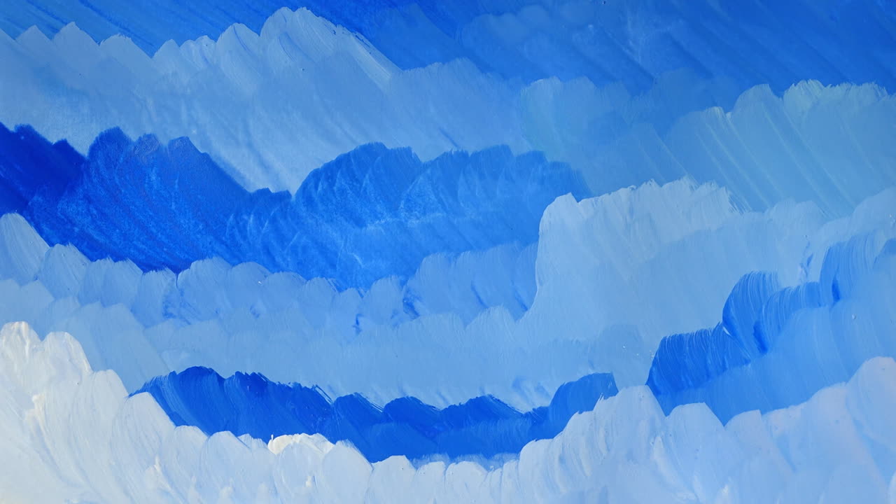 抽象画のタイムラプス