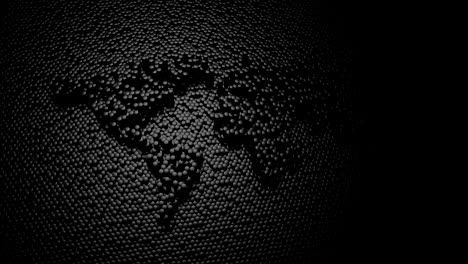 los hexágonos formaron un mapa del mundo