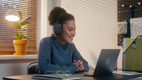 woman working from home