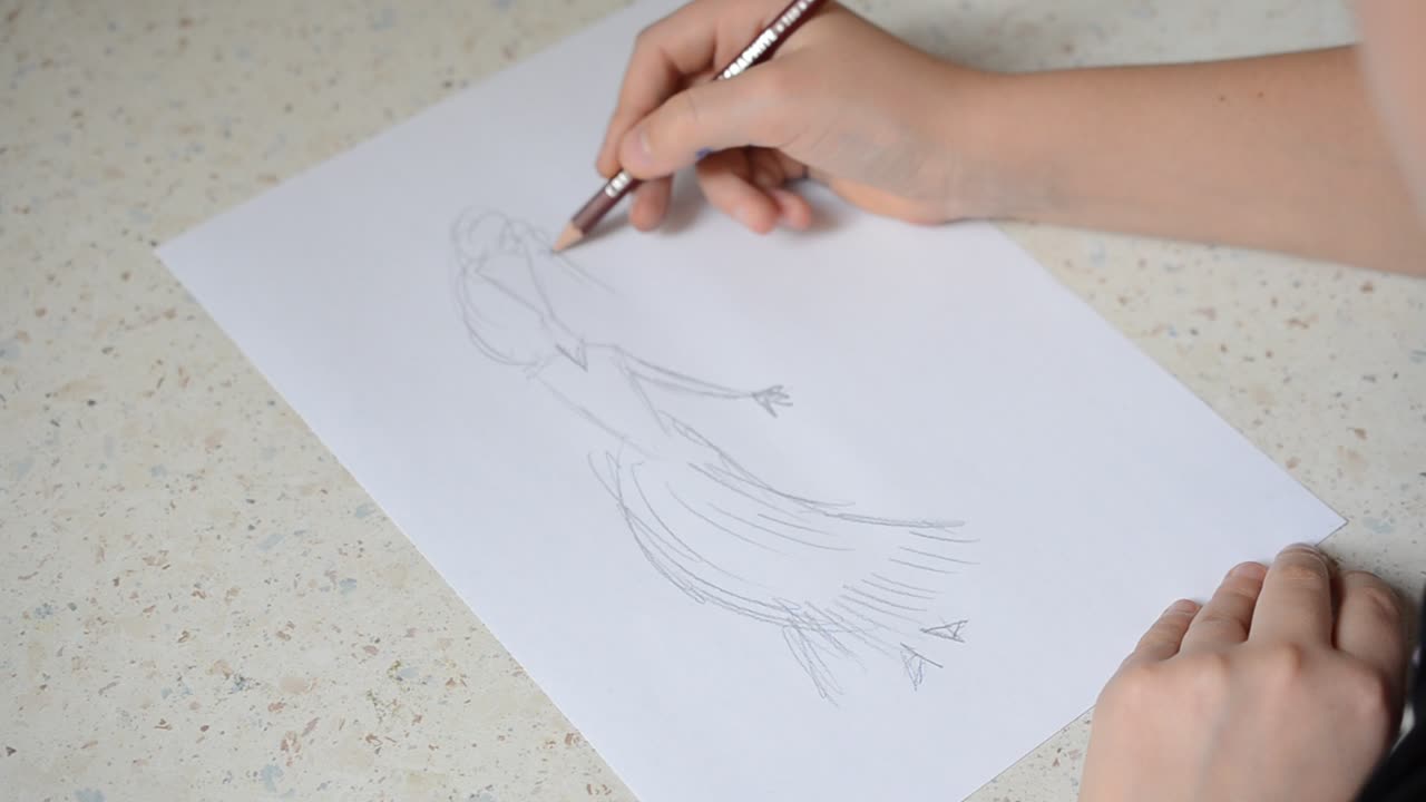 Woman, drawing