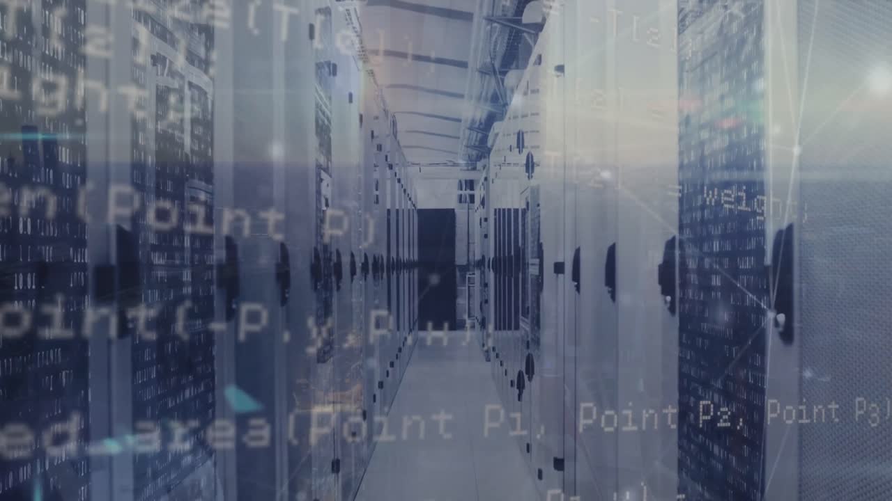 Animation of data processing over servers