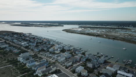 Einrichtung-Einer-Luftverfolgung-Nach-Außen-über-Wrightsville-Beach-View-North-Carolina