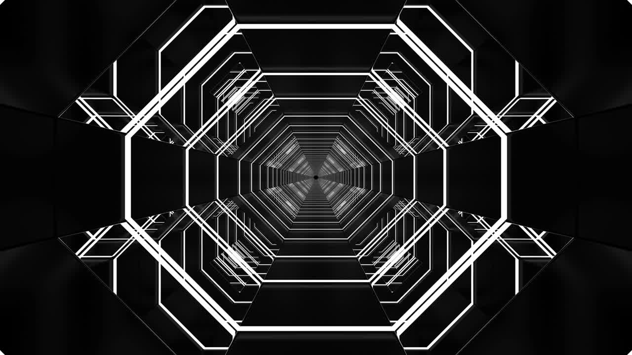 Corridoio tecnologico con sfondo astratto in loop.