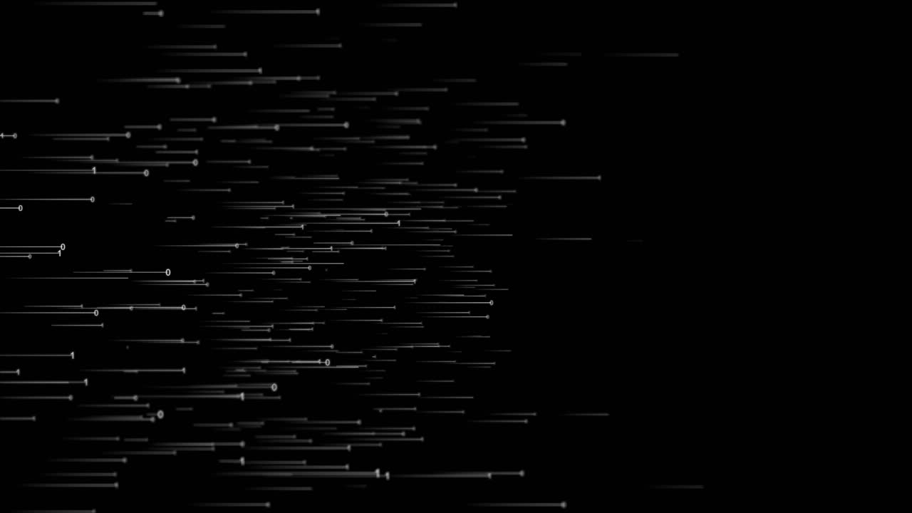Digital cyberspace particles tunnel lines data flow optical fiber effect digital technology stream