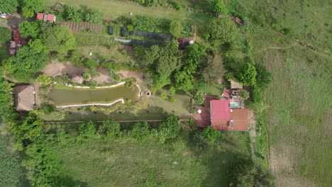 breathtaking aerial view of serene retreat in etla unfolds like hidden gem amidst nature's embrace