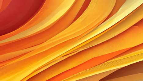 the orange and red stripes on the background of the image create a sense of movement and energy. the orange and yellow colors evoke feelings of warmth and happiness