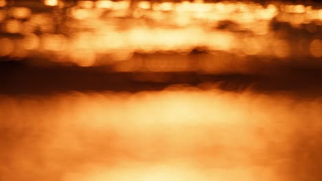 abstract blurred orange sunset reflections