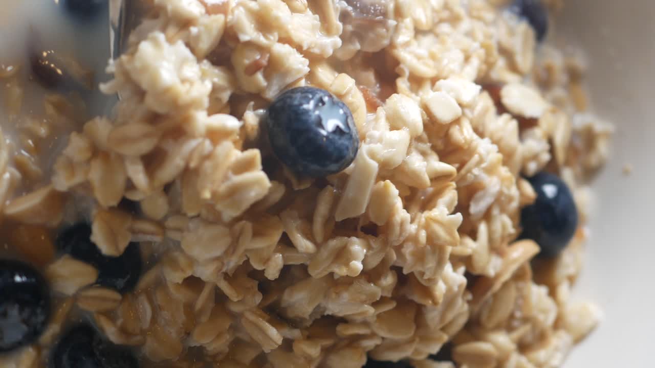 harina de avena con arándanos