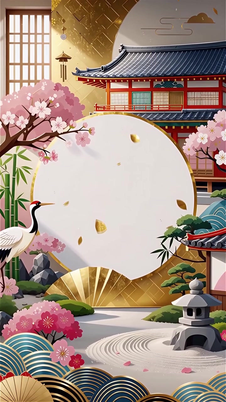 Sfondo Animato Cultura Giapponese 4K