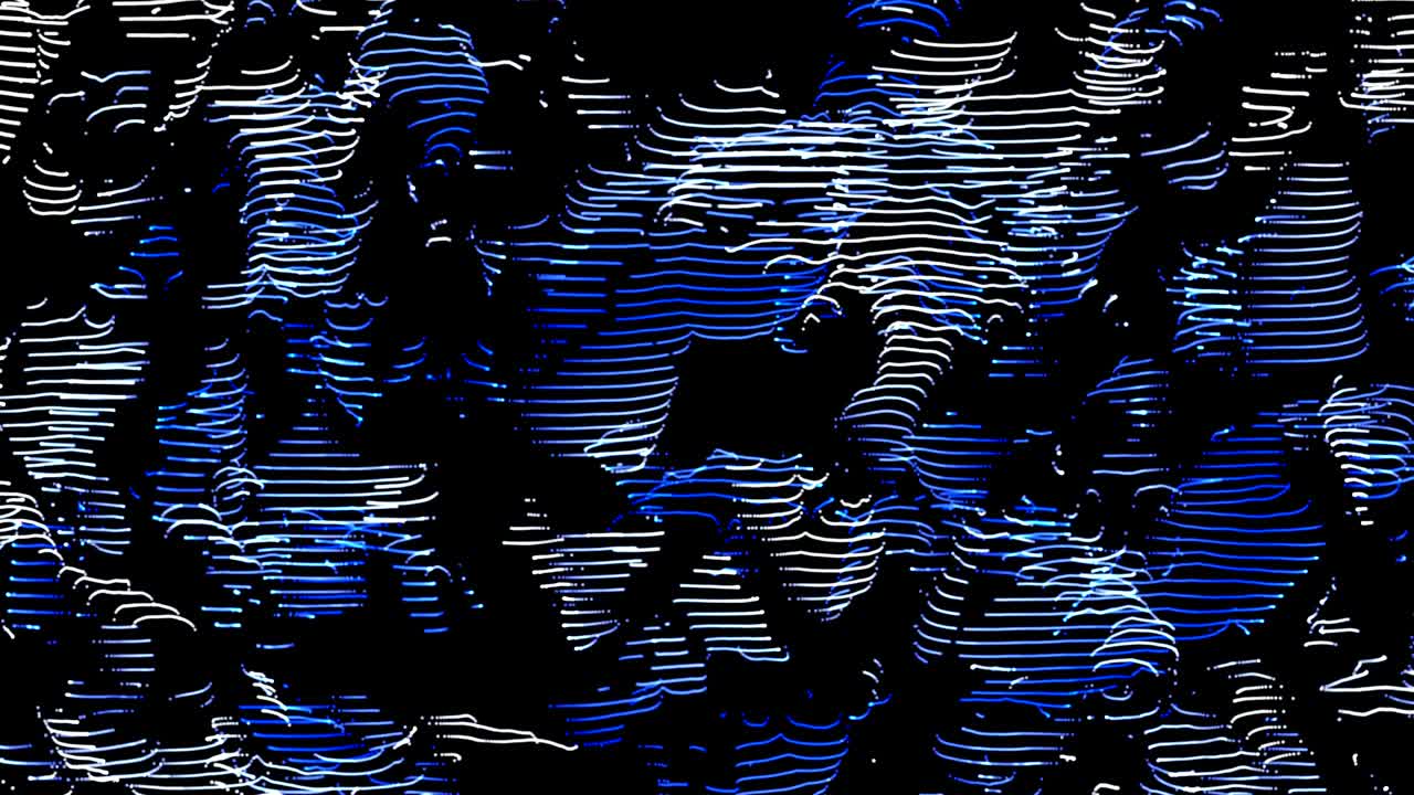 abstracto movimiento de línea moderna fondo bucle azul