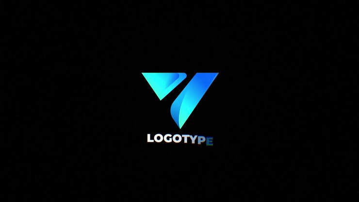 Abstracte 3D-logo-onthullingsanimatie met levendige lichteffecten