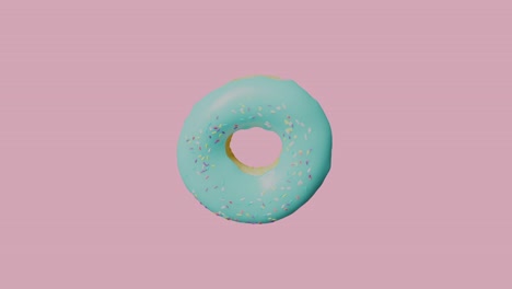 rotating blue donut