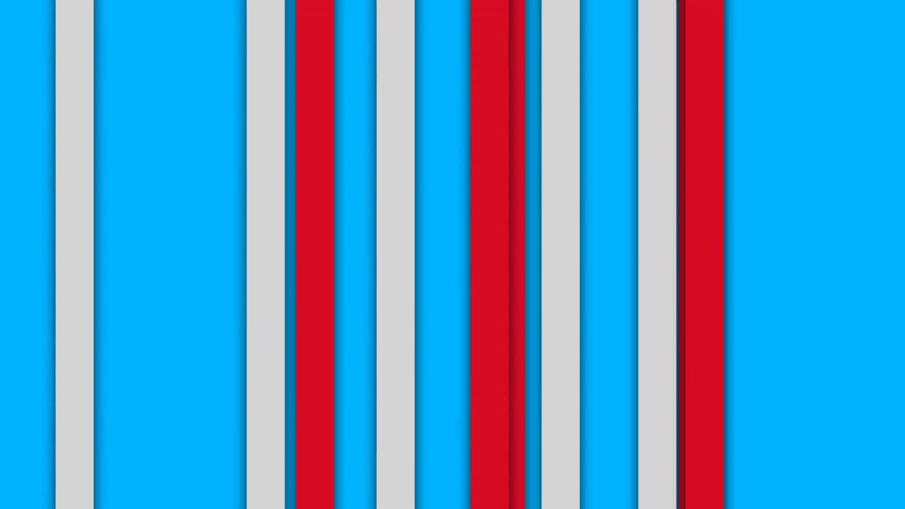 파란 바탕에 움직이는 빨간색과 색 줄무의 애니메이션