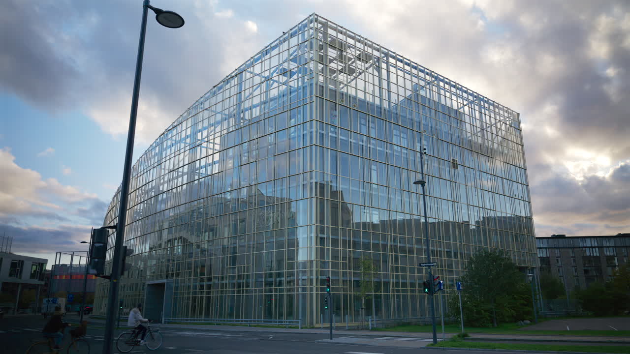 Street view of a day care center in the Teglholmen island in the South Harbour of Copenhagen, Denmark
