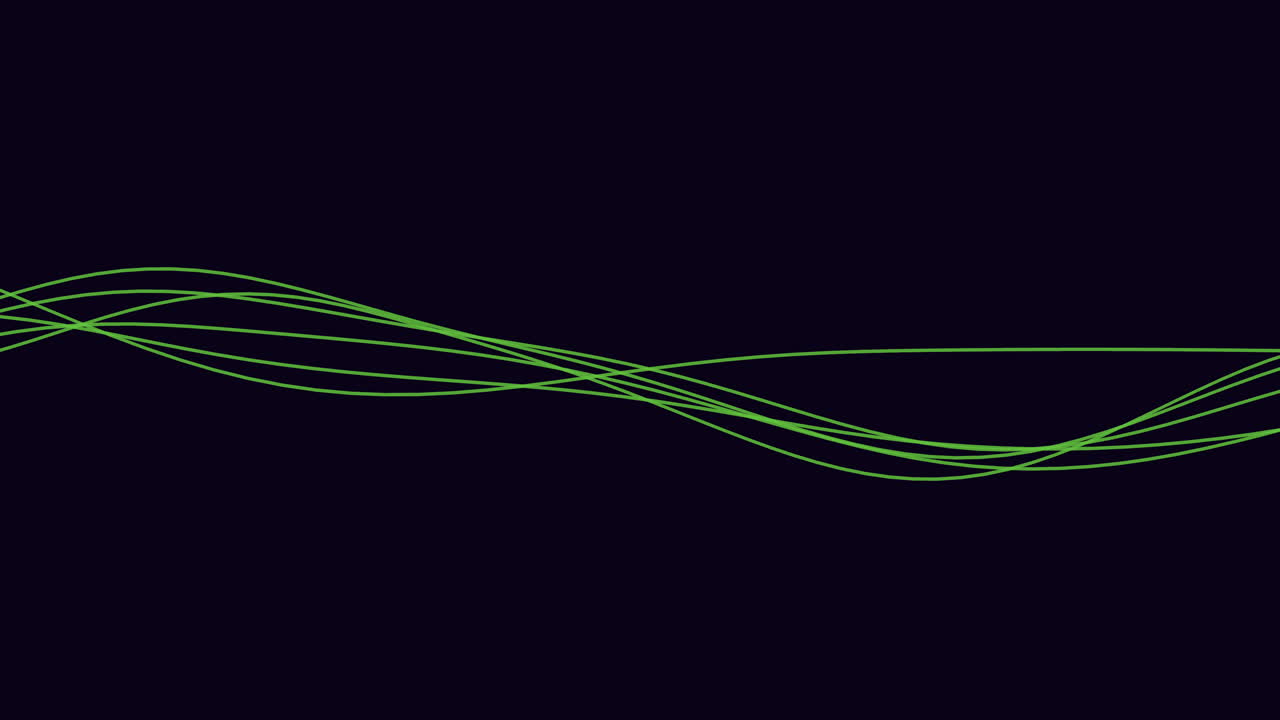 활기찬 배경에서 동적 파란색과 녹색 파동 패턴