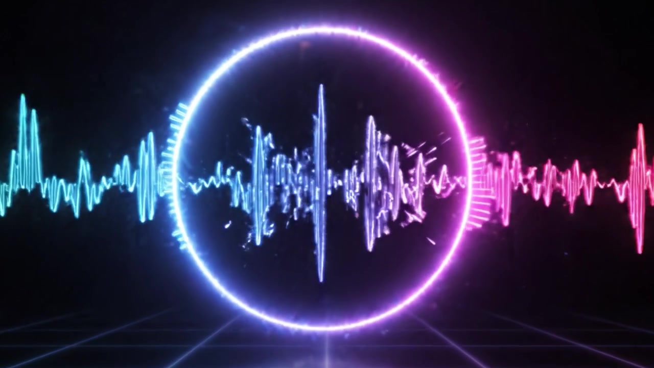Dynamic Visual Representation of Sound Waves: A Mesmerizing Journey Through Vibrant Circles and Pulsating Frequencies in a Digital Realm