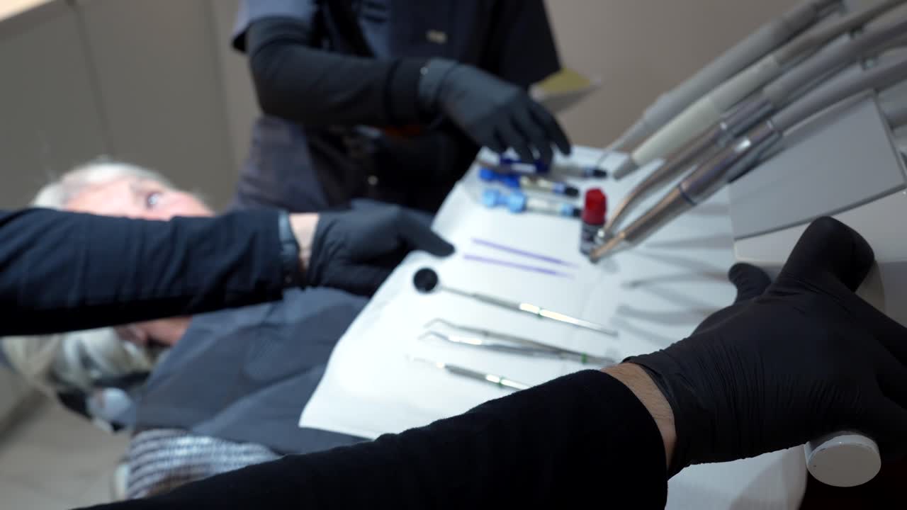 Elderly Patient Receiving Dental Care