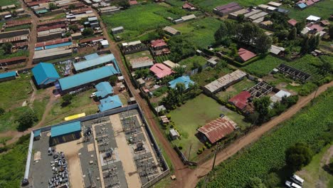 Small-Community-In-Rural-Area-Near-Antenna-Tower-At-Daytime-In-Kilimanjaro