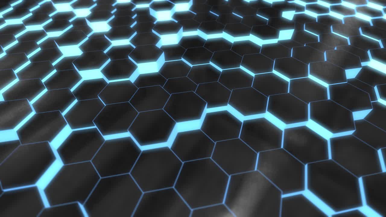 Blue Hexagons Loop