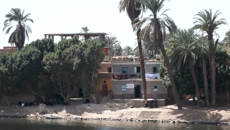 cruising down the nile in egypt on a cruise boat