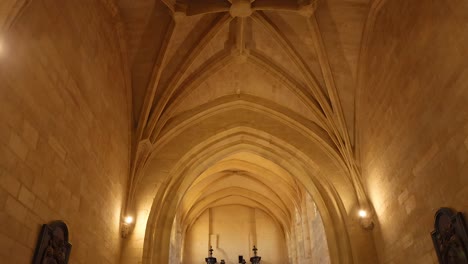 view of the cathedral's architectural details and altar