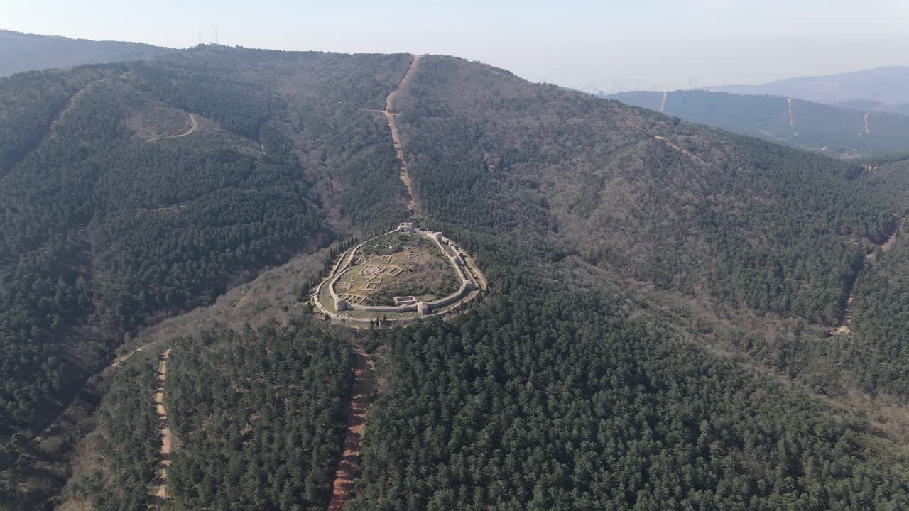 Castello storico, vista aerea