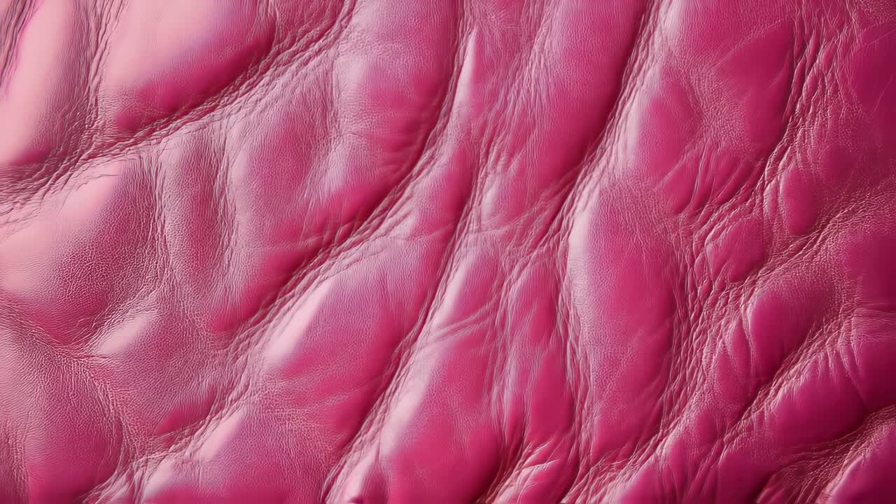 Seamless pink leather texture animation with smooth transitions, revealing intricate surface details and elegant material characteristics in six dynamic frames
