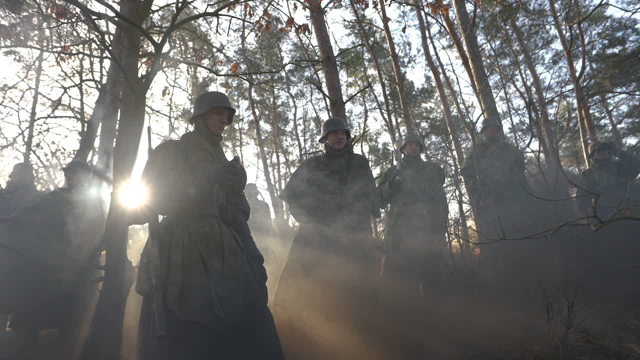 WWII German Soldiers in the Forest