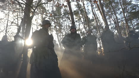 wwii german soldiers in the forest