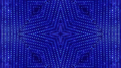 4k looped sci-fi 3d fondo con efectos de luz. partículas azules brillantes forman líneas, superficies, estructuras simétricas complejas como en el caleidoscopio. tema abstracto de microworld o nanotecnología 11