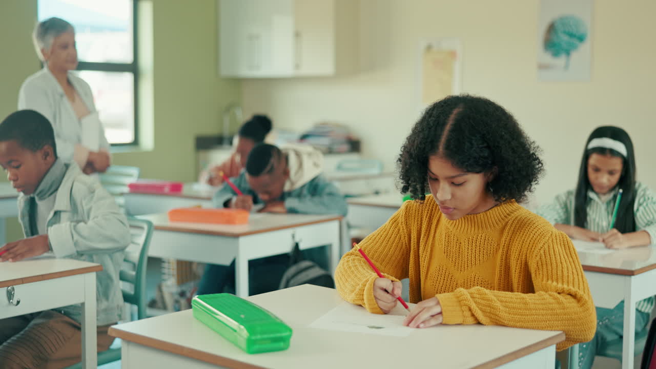 Students learning in the classroom | Premium Stock Video Footage