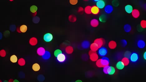 luces de neón bokeh de color borroso